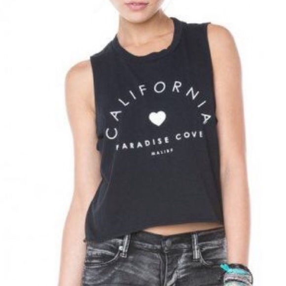 Brandy Melville California cropped muscle tee - Picture 1 of 4